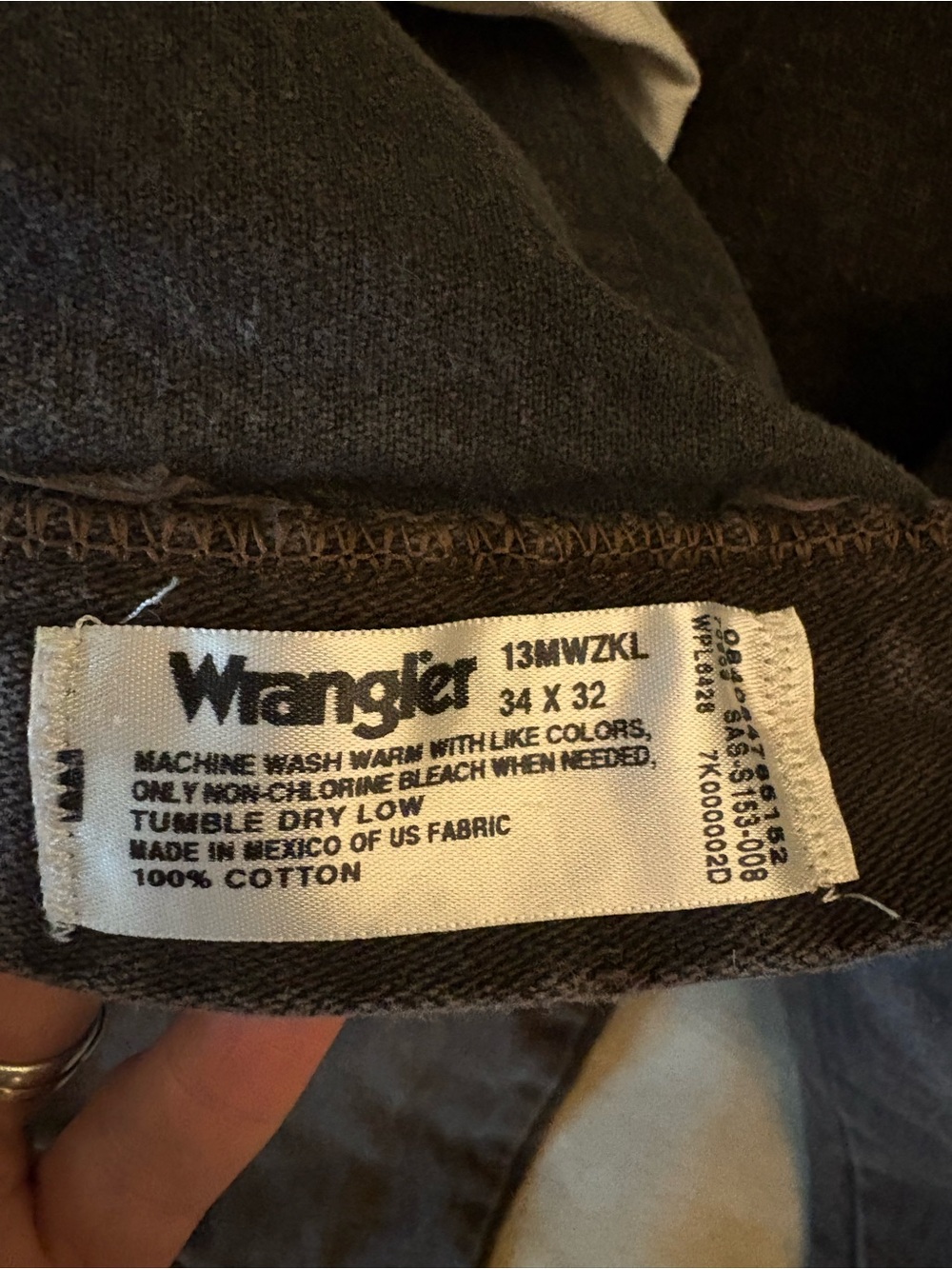 Wrangler Men's Straight Jeans in Chocolate Brown - Picture 4 of 4